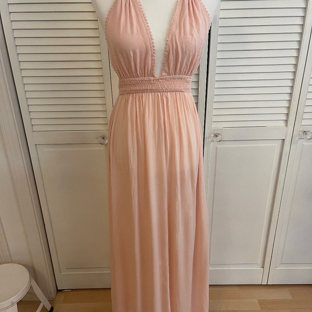Forever 21 peach maxi dress